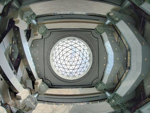 Shanghai Museum, Kuppel, HDR
