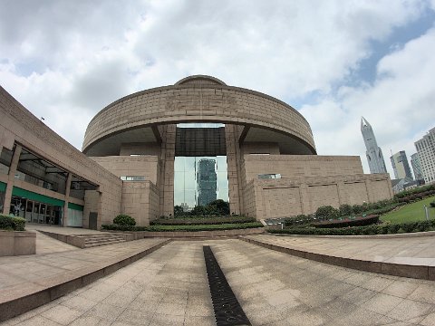 Shanghai Museum, Outside, HDR