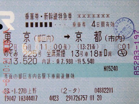 Shinkansen Tickt_SAM_3378