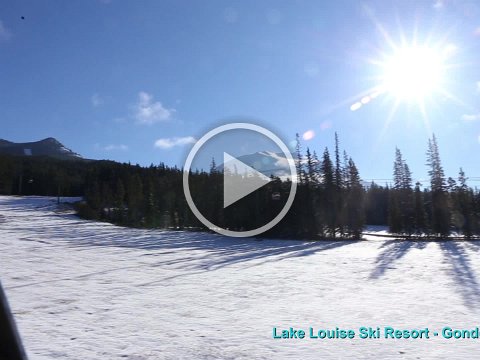 Lake Louise Ski Resort Gondola Bergfahrt