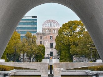 Hiroshima Peace Memorial Peace Park and the Atomic Bomb Dome.