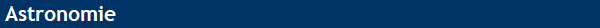 Astronomie