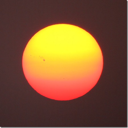 130705 - Sonnenuntergang, Sonnenflecken IMG_0101