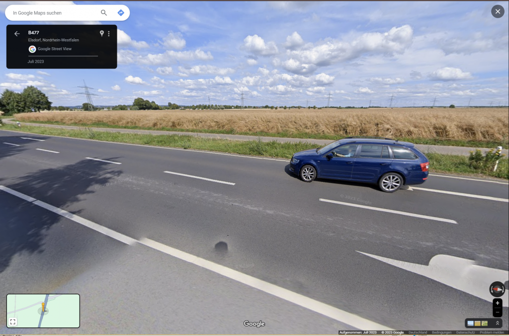 Mein Auto auf Google Streetview