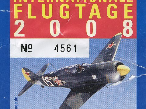 20080830 - Westflug Flugtage Eintrittskarte