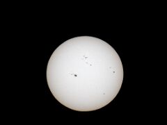 R6HS0453 Sonne mit Sonnenflecken